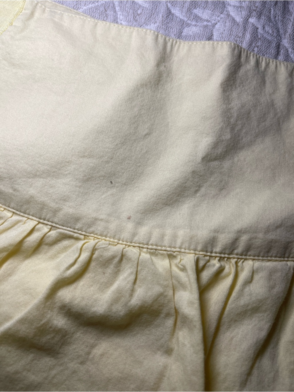 London Jean Women's Baby Yellow 100% Cotton Pleated Skirt Size 2 High Waist Belt - Picture 5 of 15